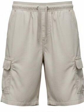 TOUGHSKINS Tan Elastic Waist Dri Fit Cargo Shorts Boys Size 7